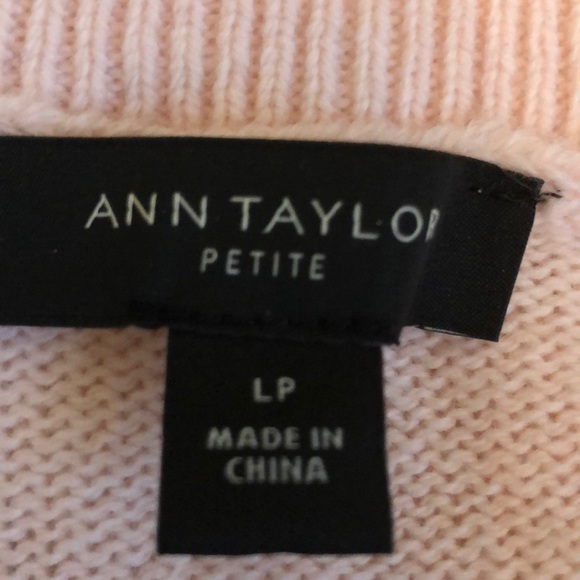 NWT Ann Taylor blush ruffle sleeves wool sweater - Picture 4 of 5